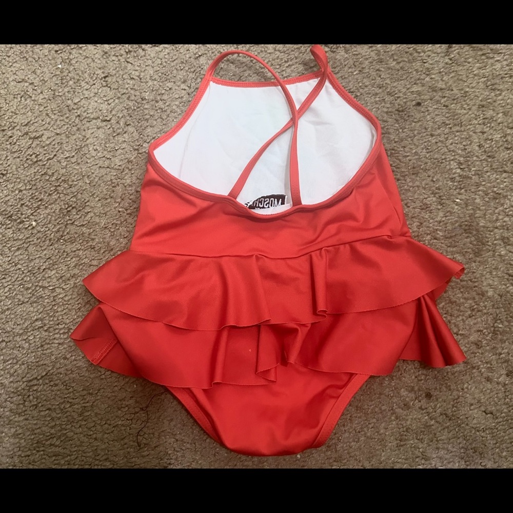 Toddler Girl Moschino swim suit worn once excellent condition size 12 month